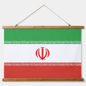 イラン国旗 吊り下げ型タペストリー (正面)