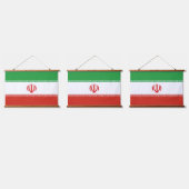 イラン国旗 吊り下げ型タペストリー (トリプル)