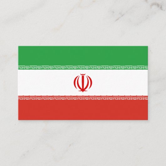 イラン国旗 名刺 (正面)