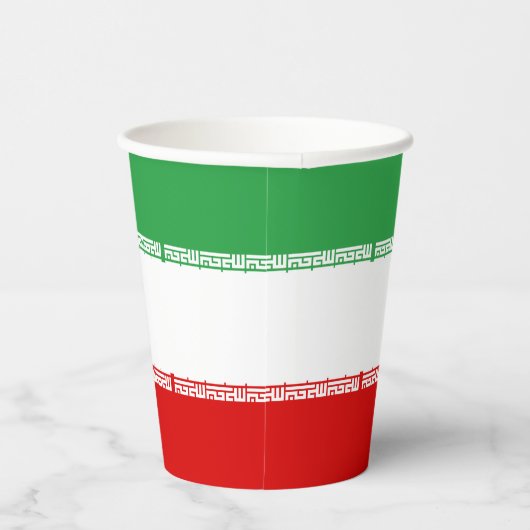 イラン国旗 紙コップ (右)