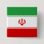 イラン国旗 缶バッジ (正面)