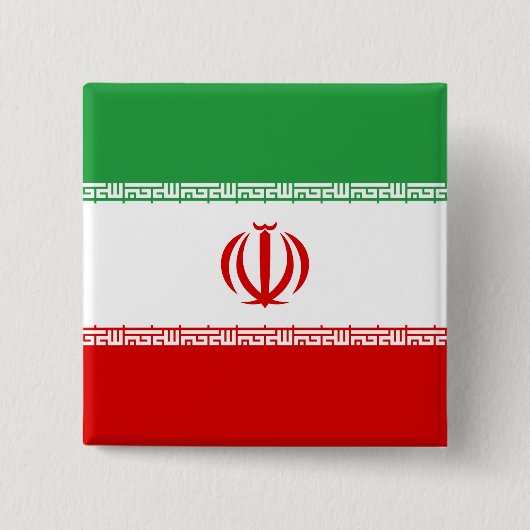 イラン国旗 缶バッジ (正面)