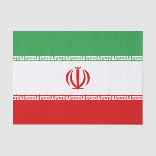 イラン国旗 薄葉紙 (正面)