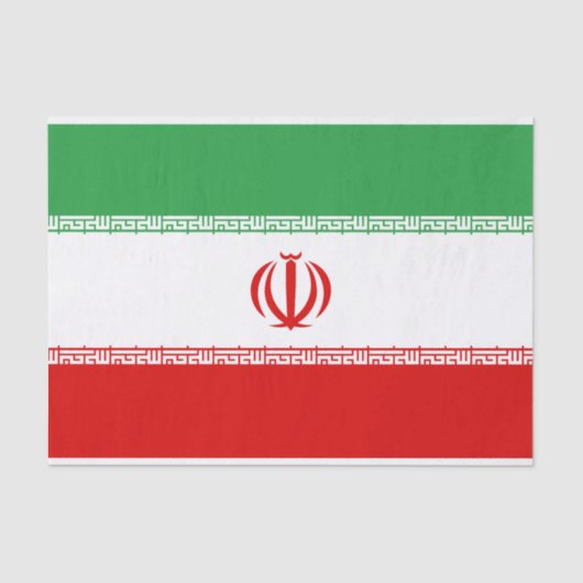 イラン国旗 薄葉紙 (正面)