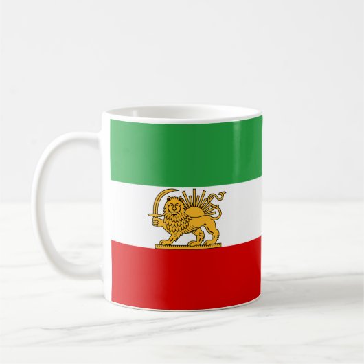 イラン国旗 (1964–1980) コーヒーマグカップ (左)