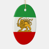 イラン国旗 (1964–1980) セラミックオーナメント (右)