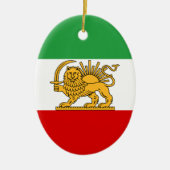 イラン国旗 (1964–1980) セラミックオーナメント (正面)