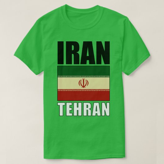 イラン国旗 Tシャツ (デザイン正面)