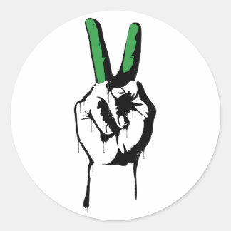 イラン平和ステッカー ラウンドシール