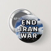 イラン戦争を終わらせよう (文字は自由に変更可能) 缶バッジ (正面&裏面)