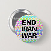 イラン戦争を終わらせろ（言葉を変えてもいい） 缶バッジ (正面&裏面)