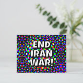 イラン戦争終結！（文字は変更可） ポストカード (スタンド正面)
