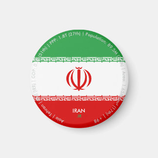 イラン旗マグネット マグネット