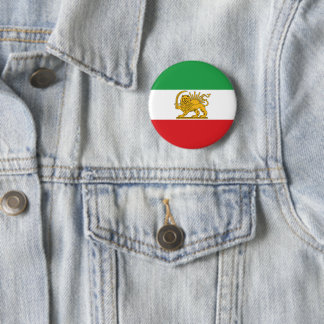 イラン旗 ライオンと太陽 シャー・イラン旗ボタン 缶バッジ