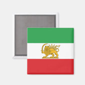 イラン旗 ライオンと太陽 シャー・オブ・イラン国旗 マグネット (正面/裏面)