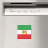 イラン旗 ライオンと太陽 シャー・オブ・イラン国旗 マグネット (インサイチュ (食洗機))