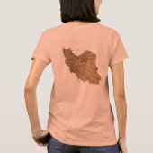 イラン旗+地図Tシャツ Tシャツ (裏面)