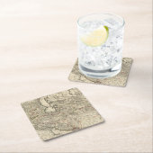 イラン、アフガニスタン、パキスタン スクエアペーパーコースター (インサイチュ)