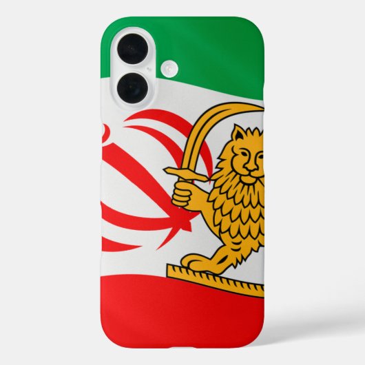イラン・イスラム共和国国旗と国章 Case-Mate iPhoneケース (裏面)