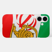 イラン・イスラム共和国国旗と国章 Case-Mate iPhoneケース (裏面 (横))
