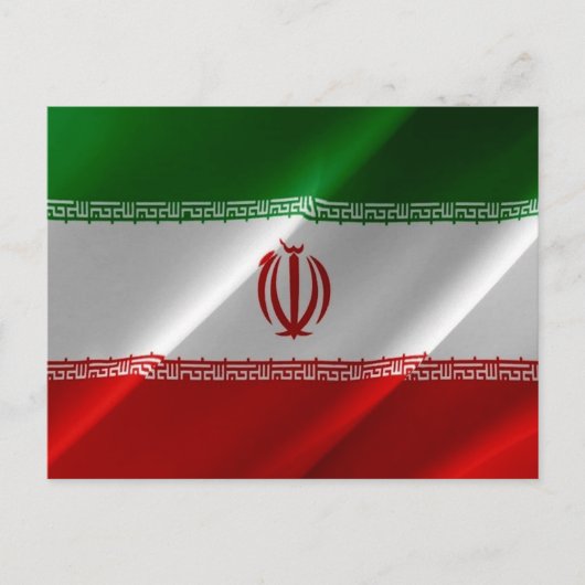 イラン – イラン国旗 – ポストカード (正面)