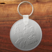 イラン・ペルシャデザイン#silv01のファラ・ディバとシャー キーホルダー (正面)