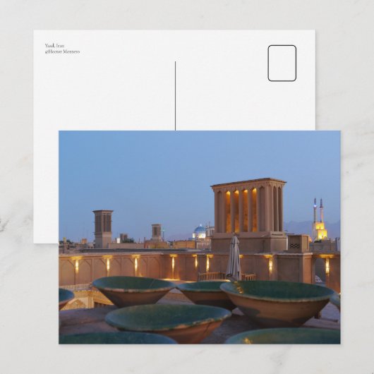 イラン，ヤズド ポストカード (正面/裏面)