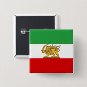 イラン ライオンと太陽 イランの旗 ピンバッジ (正面&裏面)