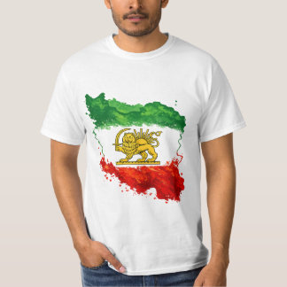 イラン ライオン＆サン Tシャツ | ペルシャのシールと太陽
