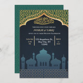 イラ伝統的ム結婚式招待状 招待状 (正面/裏面)