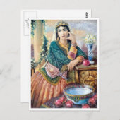 イラ伝統的ン服 ポストカード (正面/裏面)