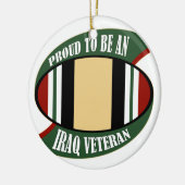 イラ誇りを持ったク退役軍人 セラミックオーナメント (左)