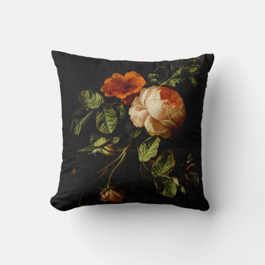 イリアス・ヴァン・デン・ブローク、まだ生きるバラ クッション (正面)