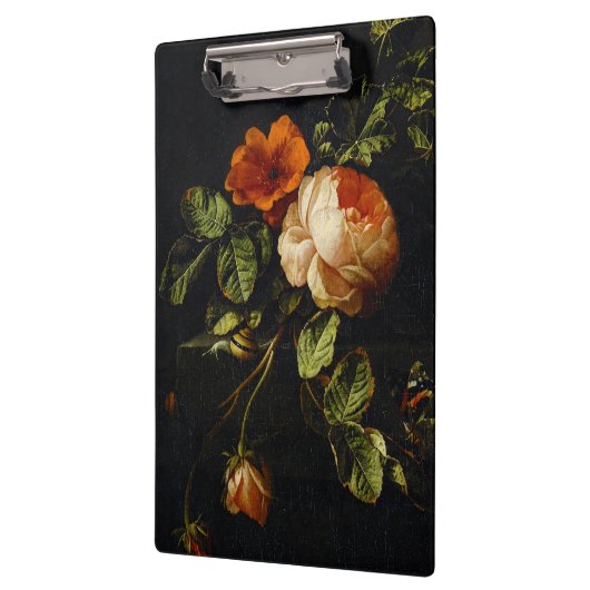 イリアス・ヴァン・デン・ブローク、まだ生きるバラ クリップボード (左)