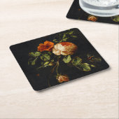 イリアス・ヴァン・デン・ブローク、まだ生きるバラ スクエアペーパーコースター (アングル)