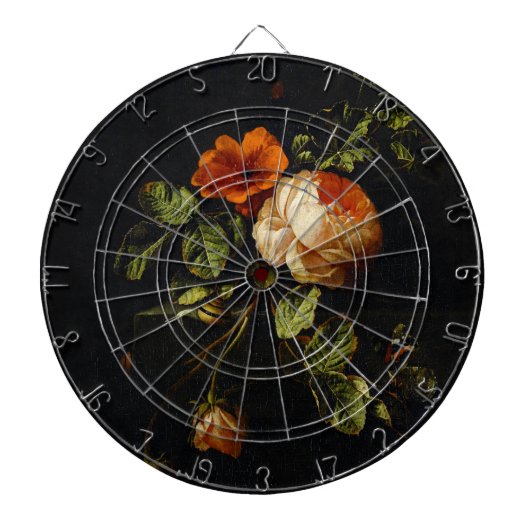 イリアス・ヴァン・デン・ブローク、まだ生きるバラ ダーツボード (正面)