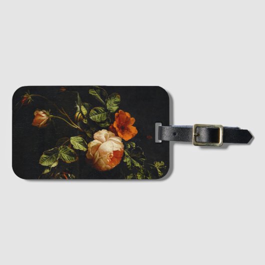 イリアス・ヴァン・デン・ブローク、まだ生きるバラ ラゲッジタグ (正面横)