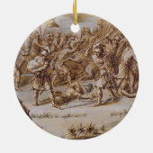 「イリアッド」へのイラストレーション、1760年代(ペン及びインクは、ありました セラミックオーナメント (裏面)