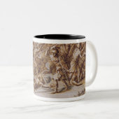 「イリアッド」へのイラストレーション、1760年代(ペン及びインクは、ありました ツートーンマグカップ (正面右)