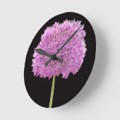 イリアムサマー春フラワーアイリッシュデザイン ラウンド壁時計 (傾斜)
