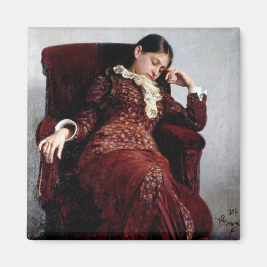 イリア・リピンさん、休憩 マグネット (正面)