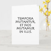 イリスのTempora mututur et nos mutamur カード (黄色い花)