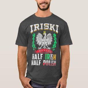 イリスキ半アイルランド半ポーランドシャムロック Tシャツ