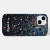 イリデッセント抽象ステンドグラスパターン カスタムデザイン Case-Mate iPhoneケース (裏面 (横))