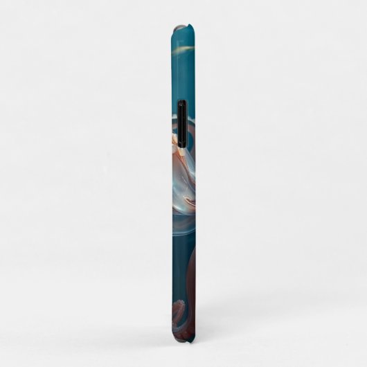 イリデッセント ガラス たこ アート | 深海の生き物 Case-Mate iPhoneケース (裏面/右)