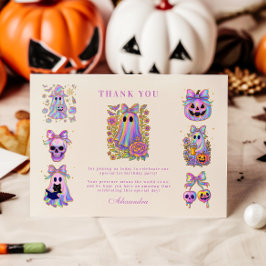イリデッセント コケット スプーキー ワン ハロウィン サンキューカード