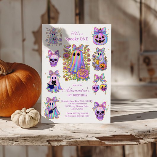 イリデッセント コケット スプーキー ワン ハロウィン 招待状