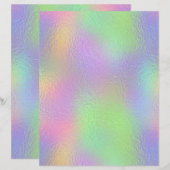 イリデッセント フェイク フォイル スクラップブッキング ペーパー No. 66 (正面/裏面)