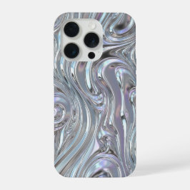 イリデッセント リキッドクローム フューチャー系 Y2K メタリック iPhone 15 PROケース