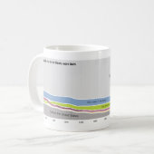 イリノイに住んでいる人々が生まれたところ コーヒーマグカップ (正面左)